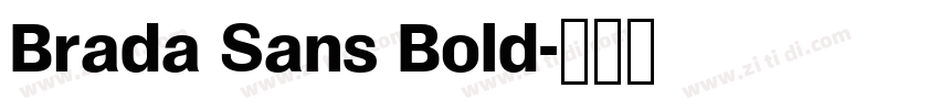 Brada Sans Bold字体转换